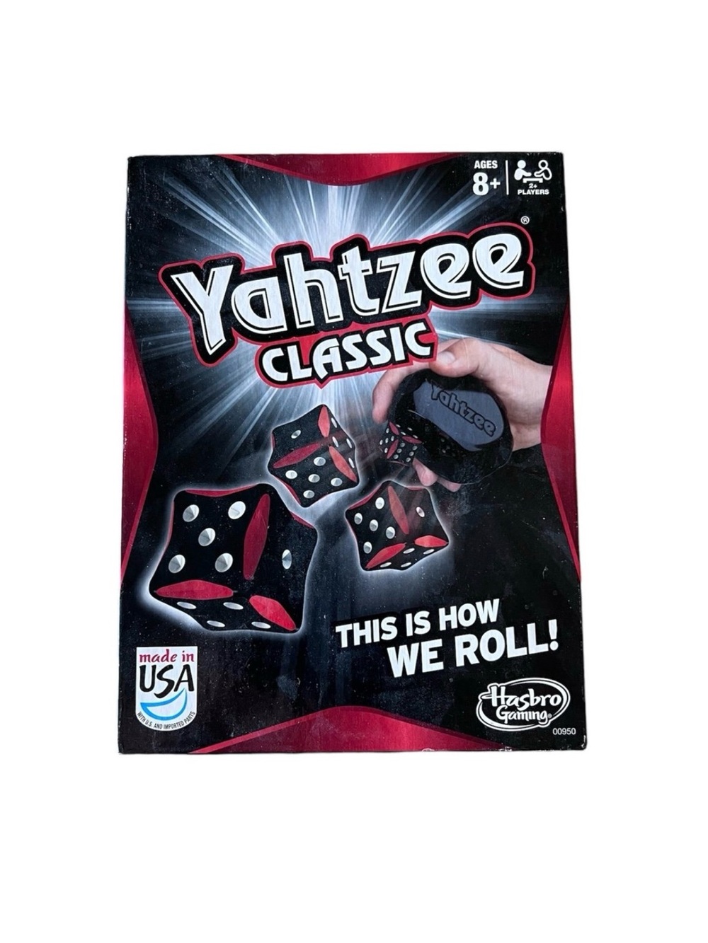 Yahtzee Classic Hasbro Game Red And Black Dice Complete In Box 2012